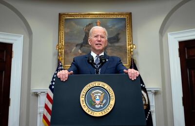 US President Joe Biden speaks about the ongoing withdrawal and relocations from Afghanistan, on August 24, 2021, from the Roosevelt Room of the White House in Washington. AFP