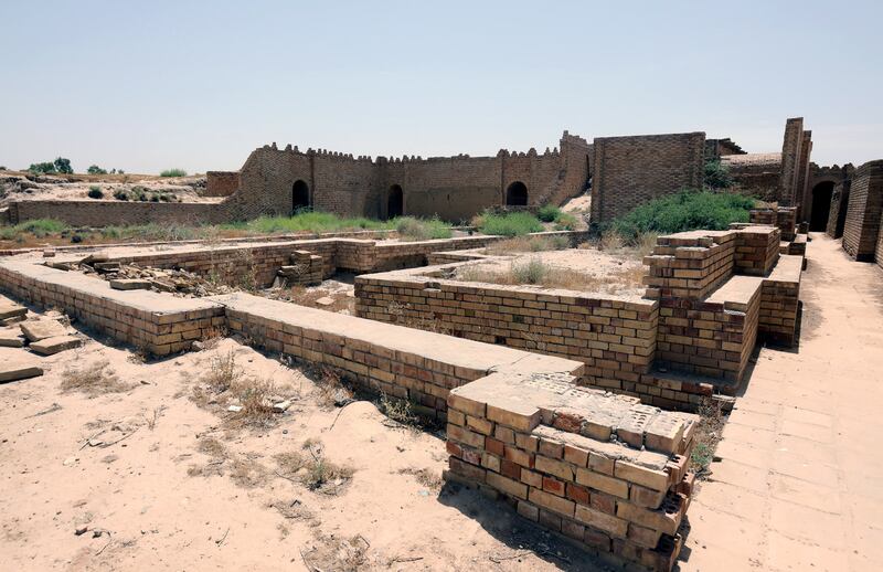 Rain and standing groundwater, as well as the encroachment of modern construction, contribute to the deterioration of ziggurat and damage to the ruins