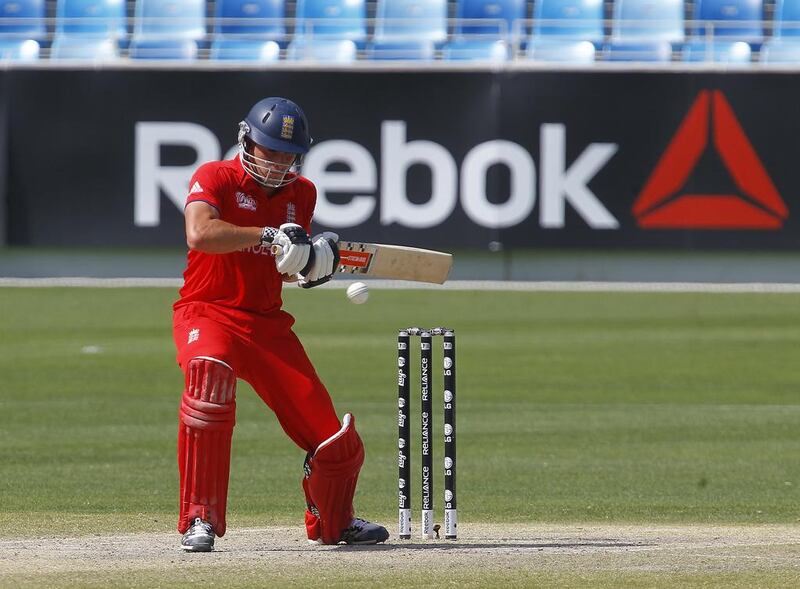 Will Rhodes of England batting against Pakistan at the Under 19 Cricket World Cup semi-finals in Dubai on February 24, 2014. Jeffrey E Biteng / The National