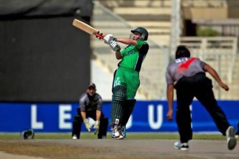 William Porterfield, the Ireland captain, could only score 19 before being dismissed against the UAE in Sharjah on Monday. Christopher Pike / The National