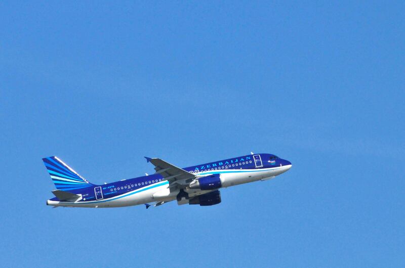 Airbus A320 belonging to Azerbaijan airlines about to take-off from Paris Charles de Gaulle Airport. (Photo by: Andia/UIG via Getty Images)