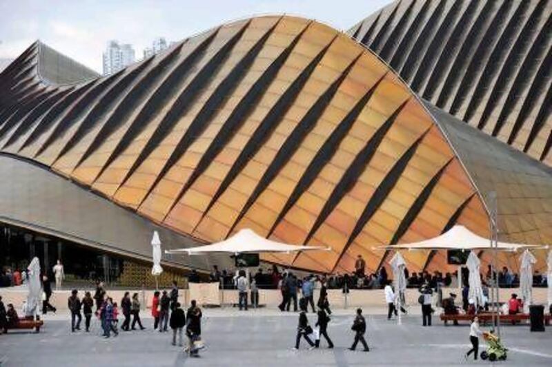 The UAE Pavilion at Shanghai's World Expo in 2010, part of a six-month exhibition of culture and technology that saw attendance records broken. The structure is now a local landmark on Saadiyat Island. Philippe Lopez / AFP