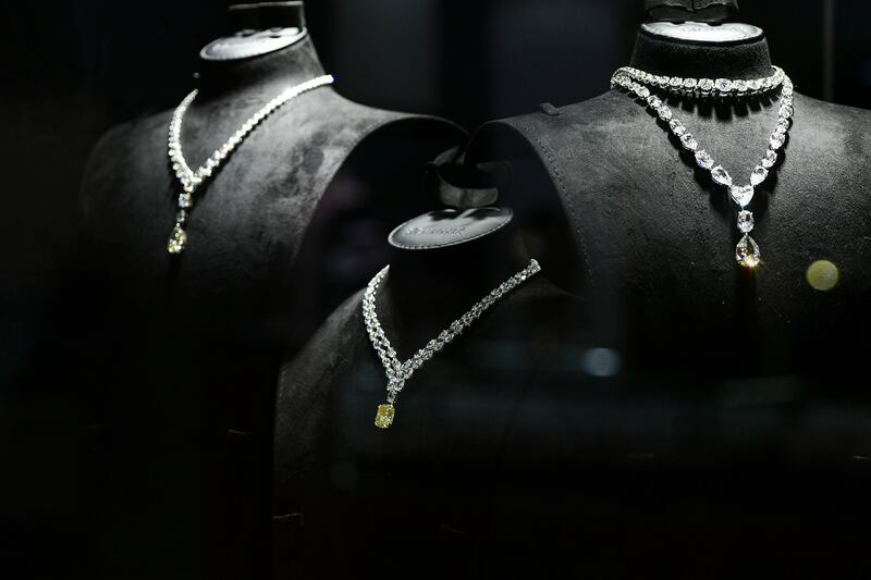Lebanese diamond brand Nsouli is showing its 'big-carat' pieces in Abu Dhabi. 