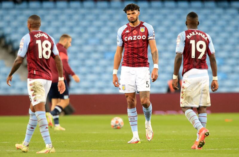 Tyrone Mings – (On for Buendia 52’) 5: Captain was brutally dropped by manager Dean Smith after last week’s defeat against Arsenal. Called into action following Konsa’s sending off but couldn’t prevent late collapse as extra man West Ham took advantage of extra man. AFP