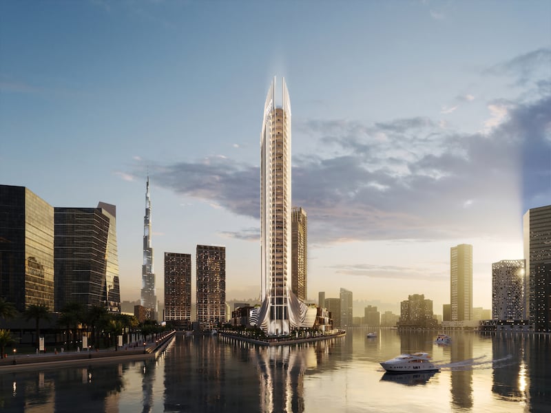 An artist's impression of the Jumeirah Living Residences Business Bay tower in Dubai. Photo: Select Group
