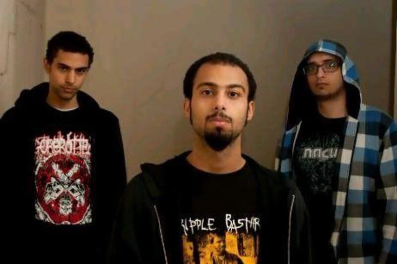 The grindcore band Creative Waste, from Saudi Arabia. Courtesy Creative Waste