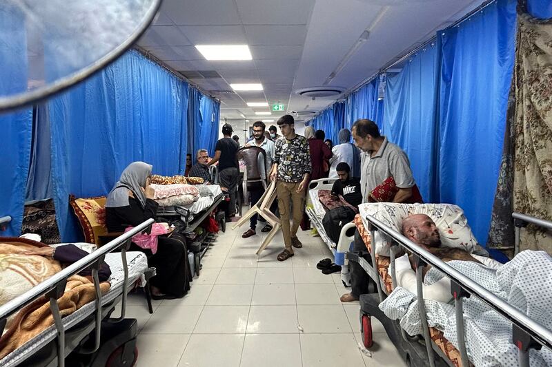 Israel claims Hamas is using the hospital as a command centre. AFP