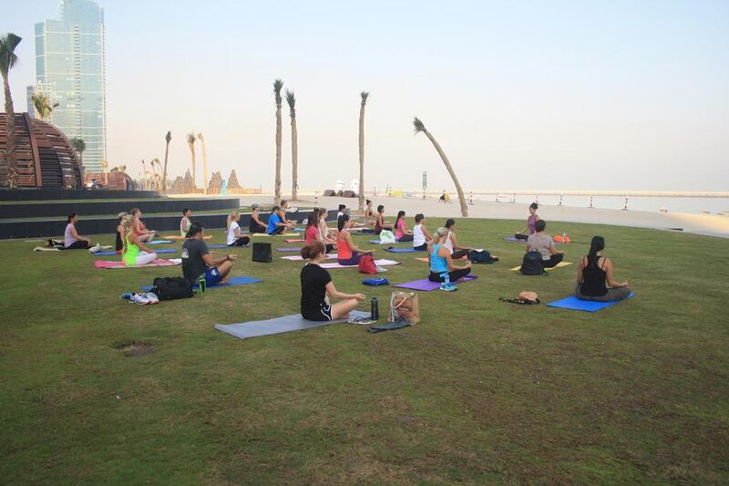 Yoga by the Sea features hatha yoga. Courtesy The Beach