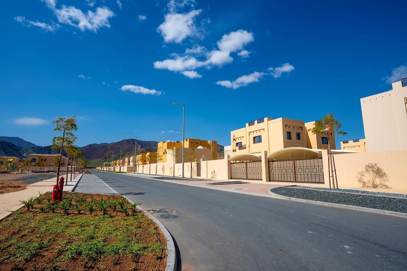 ABU DHABI, UNITED ARAB EMIRATES - January 20, 2020: General views of new houses in Mohamed bin Zayed City in Fujairah.

( Hamad Al Kaabi / Ministry of Presidential Affairs )​
---