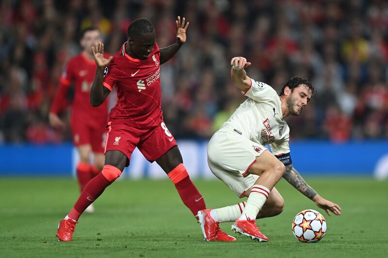 Davide Calabria - 5. The Italian did not enjoy Robertson’s raids forward. He produced a great challenge towards the end to stop Jones but had a testing evening. Getty Images