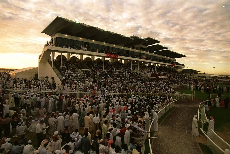 The Nad Al Sheba racecourse in Dubai, which played host to the Dubai World Cup in 1996. Getty Images