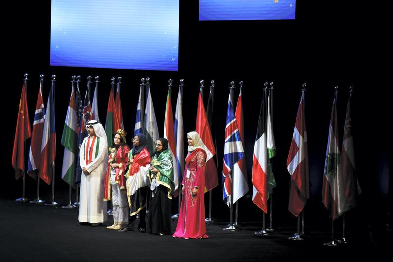 Participants at the 2019 Arab Reading Challenge in Dubai, UAE, Wednesday, Nov. 13, 2019. (Photos by Shruti Jain - The National)