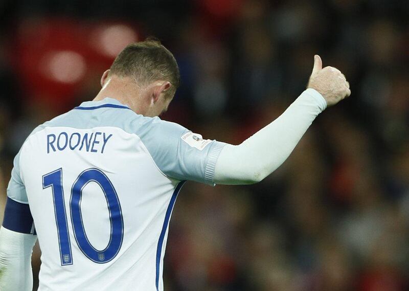 England’s Wayne Rooney reacts during the match. Stefan Wermuth / Reuters