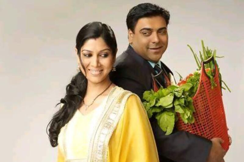 The characters Priya, left, played by Sakshi Tamwar and Ram, right, played by Ram Kapoor, were the first on-screen couple to portray a sex scene on Indian TV. Courtesy Sony TV