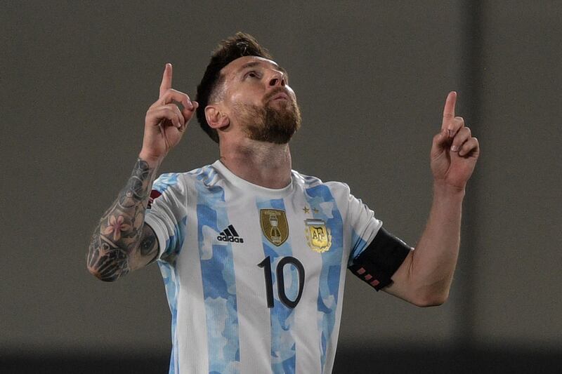 5) Lionel Messi (Argentina) 81 goals in 159 games. Ratio: 0.51. AFP