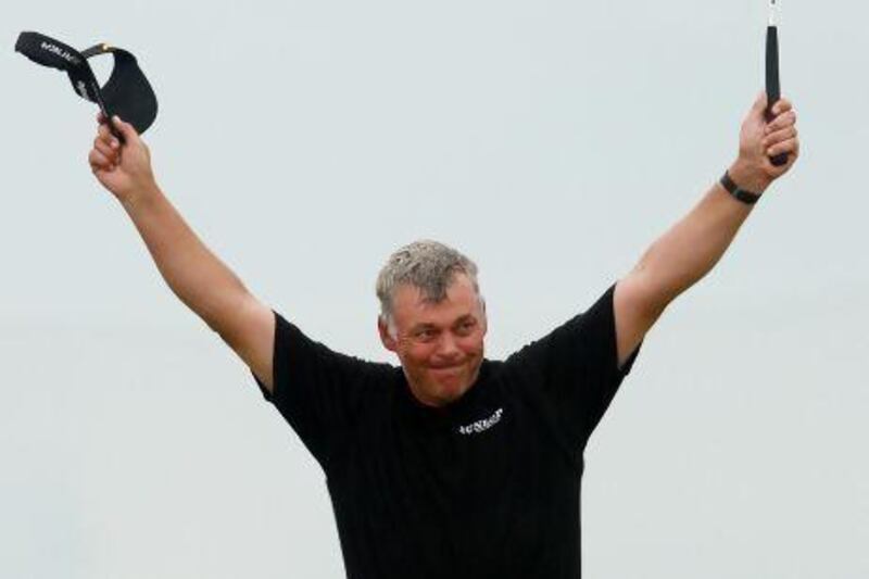 Darren Clarke was initially circumspect about taking part in the Gof Premier League. Action Images / Paul Childs