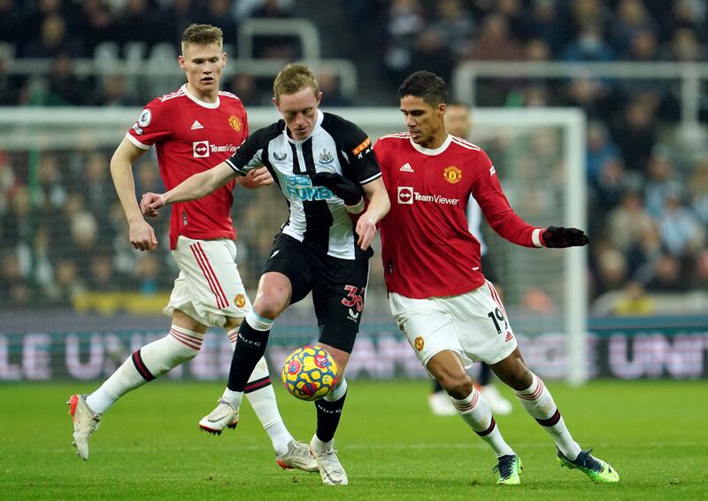 Sean Longstaff - 7: Pinched ball off Varane and provided ball to Saint-Maximin for early opener. Impressive game in centre of park for Magpies, excellent pressing and some fine long passes. AP