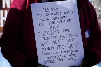 Phil Sutcliffe said that striking doctors need a pay rise and were right to stage a walkout. AP