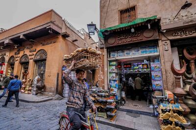 Many businesses are struggling as Egypt is locked in an economic crisis. AFP