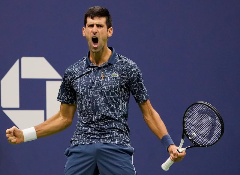 2018: Djokovic beats Juan Martin del Potro 6–3, 7–6, 6–3 for his third US Open.