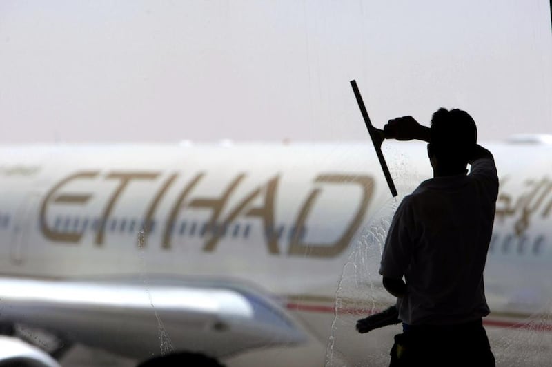 Etihad Airways' flights to the US will rise to 31, equivalent to 8,866 seats by the end of 2014. Jaime Puebla / The National