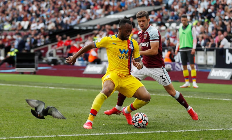 Jordan Ayew – 6. Was pulled up for handball a couple of times and struggled to get the better of West Ham’s full-backs. Reuters