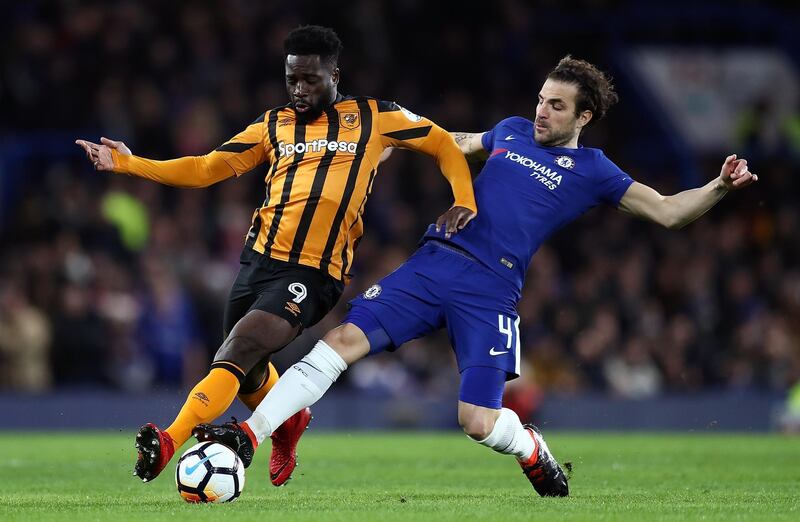 Centre midfield: Cesc Fabregas (Chelsea) – Provided some high-class passing in Chelsea’s 4-0 rout of Hull, with his ball for Pedro’s goal the sort few play as well. Catherine Ivill / Getty Images