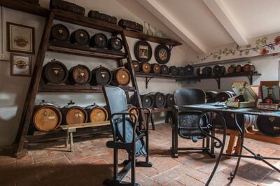 Acetaia di Giorgio balsamic vinegar is aged in barrels made of wood local to the Modena area. Photo: Acetaia di Giorgio