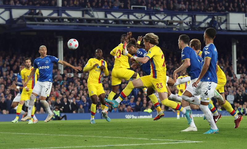 Everton's Dominic Calvert-Lewin scores their third goal. Action Images