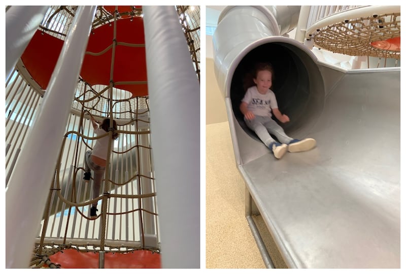 The Rocket Tower and chute proves that the classic children's climbing frame, even with a modern twist, never goes out of date.