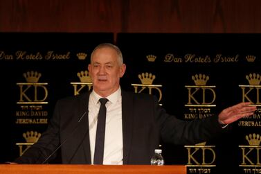 Israel's Minster of Defence Benny Gantz is scheduled to arrive in Washington on Wednesday. EPA