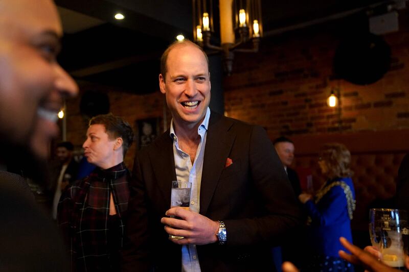 Prince William during a visit to The Rectory in Birmingham. AFP