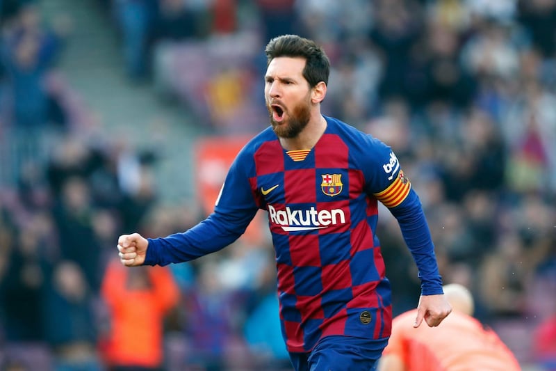 Barcelona forward Lionel Messi enjoyed earnings of $104m. AP