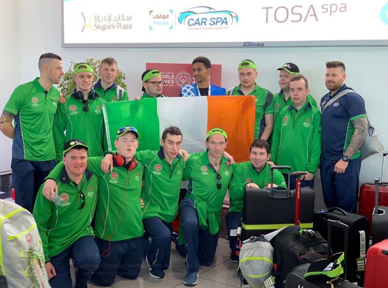 Ireland delegation arriving at Abu Dhabi Airport for Special Olypics World Games Abu Dhabi 2019. Courtsey : Special Olympics World Games Abu Dhabi 2019 twitter account.