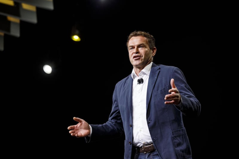 Tobias Moers, chief executive officer of Mercedes-Benz AMG, speaks during AutoMobility LA ahead of the Los Angeles Auto Show in Los Angeles, California, U.S., on Wednesday, Nov. 29, 2017. AutoMobility LA brings automakers, tech companies, designers, developers, startups, investors, dealers, government officials and analysts together to unveil the future of transportation with over 50 vehicle debuts. Photographer: Patrick T. Fallon/Bloomberg