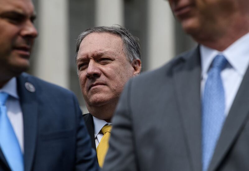 A lawyer for Mike Pompeo said the former US secretary of state had no knowledge about the fate of the missing whiskey bottle. Mike Pompeo