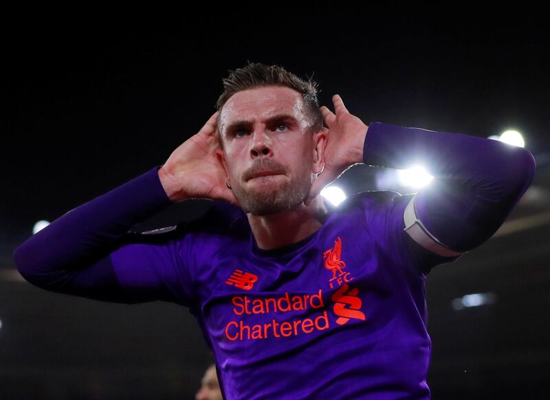 Centre midfield: Jordan Henderson (Liverpool) – The captain came off the bench to change the game at Southampton and scored a belated first goal of the season. Reuters