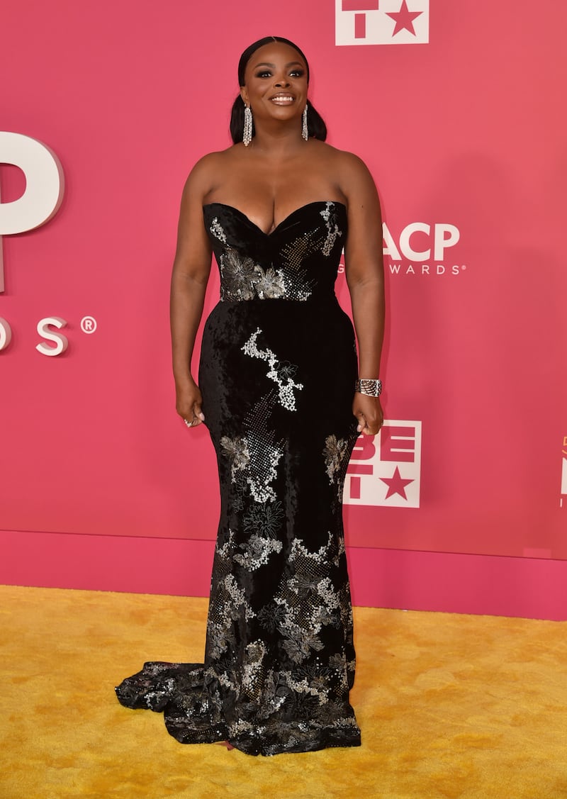 Janelle James in Christian Siriano. AP Photo