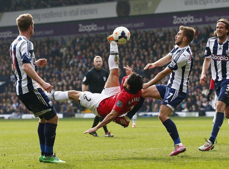 Right-back: Rafael da Silva, Manchester United. The most influential player on the pitch as United won 3-0 against West Bromwich Albion. Showed terrific stamina. Darren Staples / Reuters