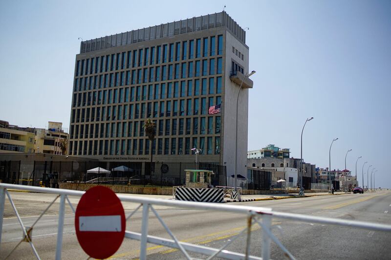 A view of the U.S. Embassy in Havana, Cuba September 18, 2017. REUTERS/Alexandre Meneghini