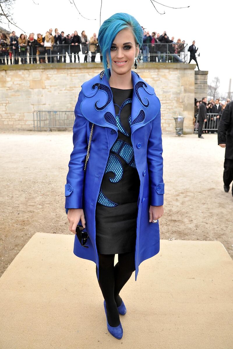 PARIS, FRANCE - MARCH 03:  Katy Perry attends the Viktor & Rolf Ready-To-Wear Fall/Winter 2012 show as part of Paris Fashion Week at Espace Ephemere Tuileries on March 3, 2012 in Paris, France.  (Photo by Pascal Le Segretain/Getty Images)