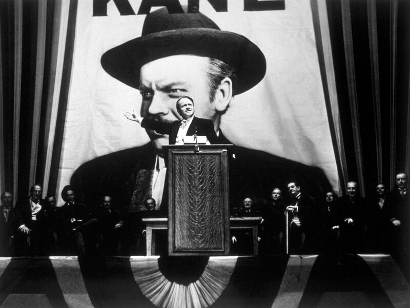 1941:  Orson Welles takes the lead role in his film 'Citizen Kane', directed by himself for RKO.  (Photo by Hulton Archive/Getty Images)