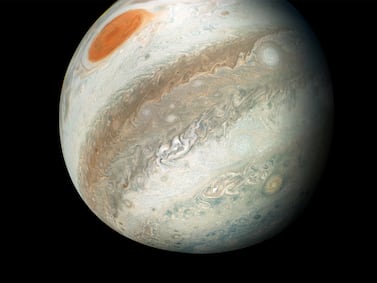 Jupiter is 11 times wider than Earth and has a gravitational pull 318 times stronger. Reuters
