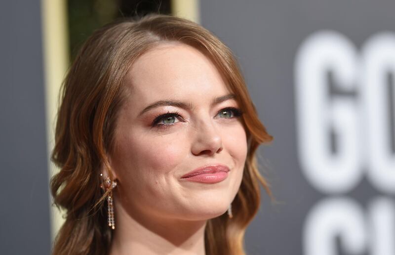 Best Actress in a Supporting Role in any Motion Picture for The Favourite nominee Emma Stone arrives at the Beverly Hilton. AFP
