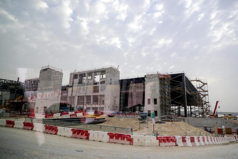 Dubai, United Arab Emirates, May 21, 2019.    An Iftar tour of the expo 2020 site.--  Main Exhibition Centre which connects to the Metro Station.
Victor Besa/The National
Section:  A&L
Reporter:  Anna Zacharias