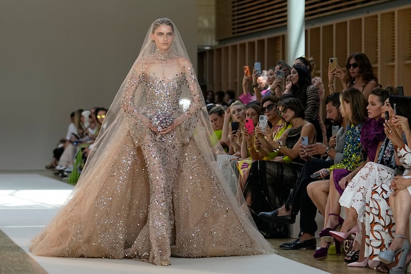 The traditional bridal look closed the show. Getty