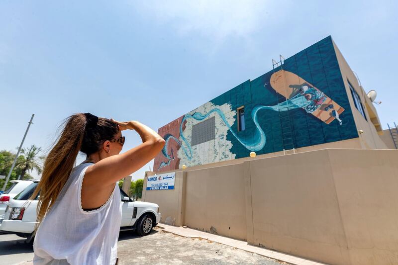 Dubai, United Arab Emirates - Reporter: N/A: Photo project. Street art and graffiti from around the UAE. Monday, January 27th, 2020. Jumeriah Beach road, Dubai. Chris Whiteoak / The National