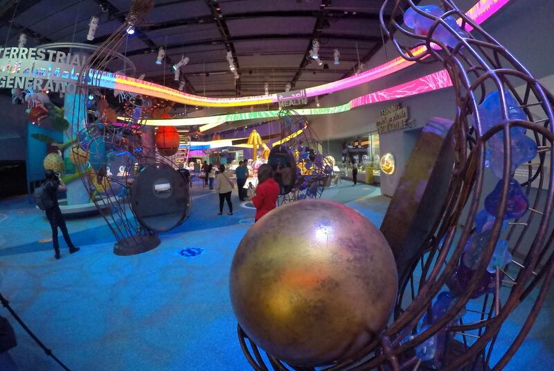 DUBAI, UNITED ARAB EMIRATES , January 16 – 2021 :- Inside view of the Dubai Expo 2020 Sustainability Pavilion during the media tour in Dubai. (Pawan Singh / The National) For News/Online/Instagram/Big Picture. Story by Sarwat