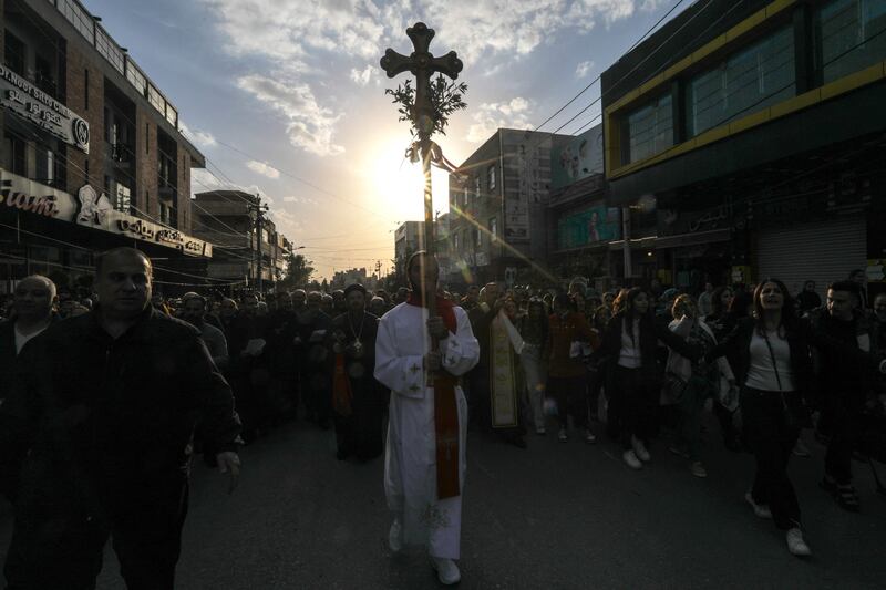 It marks the start of the Christian holy week that culminates on Easter Sunday