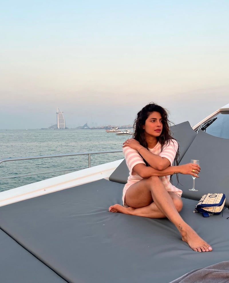 Priyanka Chopra has shared photos of herself letting her hair down in Dubai, following a week of glamorous events in the city as well as in Jeddah, Saudi Arabia. Photo: Instagram / priyankachopra